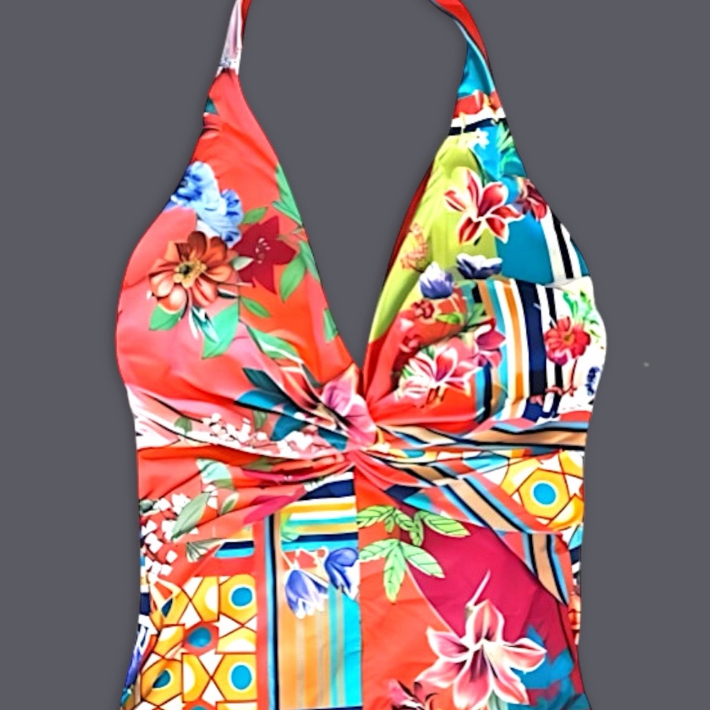Johnny Was Color Twist One Piece Swimsuit - Picture 8 of 16